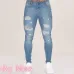 Cotton Jean Men's Pants Vintage Hole Cool Trousers for Guys 2019 Summer Europe America Style Plus Size 3XL ripped jeans Male