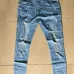 Fashion Streetwear Men's Jeans Vintage Blue Gray Color Skinny Destroyed Ripped Jeans Broken Punk Pants Homme Hip Hop Jeans Men