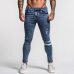 Gingtto Mens Skinny Jeans Slim Fit Ripped Jeans Big and Tall Stretch Blue Jeans for Men Distressed Elastic Waist 32 Leg 30 zm49