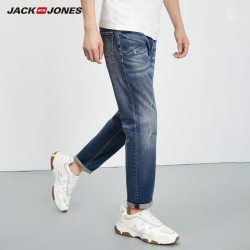 JackJones Men's Autumn Stretch Tapered-leg Cropped Jeans Fashion Pants Menswear 218332542 219232506