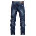 KSTUN Men Jeans Famous Brand 2019 Slim Straight Business Casual Dark Blue Thin Elasticity Cotton Denim Pants Trousers pantalon