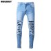 Men Clothes 2018 Hip Hop Sweatpants Skinny Motorcycle Denim Pants Zipper Designer Black Jeans Mens Casual Men Jeans Trousers