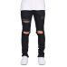 Men Jeans Stretch Destroyed Ripped Design Fashion Ankle Zipper Skinny Jeans For Men E5020