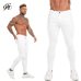 Mens Skinny Jeans 2019 Super Skinny Jeans Men Non Ripped Stretch Denim Pants Elastic Waist Big Size European W36 zm01