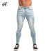 Mens Skinny Jeans 2019 Super Skinny Jeans Men Non Ripped Stretch Denim Pants Elastic Waist Big Size European W36 zm01