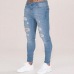 NIBESSER 2019 Skinny Jeans Men Sexy Ripped Hole Stretch Denim Trousers Male Autumn Straight Streetwear Pencil Jeans Plus Size