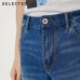 SELECTED New men's micro-elastic stone wash tapered casual jeans C|418232527