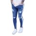 SHUJIN 2018 Men's Harem Jeans Washed Feet Shinny Denim Black Pant Hip Hop Sportswear Elastic Waist Joggers Pants Plus Size 3XL