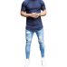 SHUJIN 2018 Men's Harem Jeans Washed Feet Shinny Denim Black Pant Hip Hop Sportswear Elastic Waist Joggers Pants Plus Size 3XL