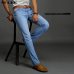 SULEE Brand 2019 New Fashion Men's Casual Thin And Lightweight  Skinny Jeans Trousers Tight Pants Solid Colors