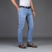 Sulee Brand Men Spring Summer  Jeans Denim Mens Jeans Slim Fit Plus Size to 40  Big and Tall Men Pants Thin Dress  jeans