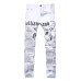 men jeans 2019 autumn Denim Pants Classic Newspaper letter printed casual slim trousers Cowboys Young Man fashion white jeans