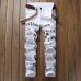 men jeans 2019 autumn Denim Pants Classic Newspaper letter printed casual slim trousers Cowboys Young Man fashion white jeans