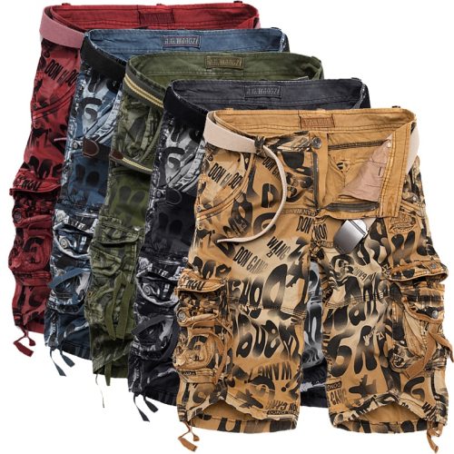 2018 Summer New Large Size 29-40 Loose Mens Military Cargo Shorts Army Camouflage Shorts