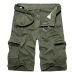 2019 Mens Military Cargo Shorts Summer army green Cotton Shorts men Loose Multi-Pocket Shorts Homme Casual Bermuda Trousers 40