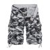 2019 New Camouflage Loose Cargo Shorts Men Cool Summer Military Camo Short Pants Hot Sale Homme Cargo Shorts No belt