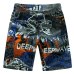 2019 Summer Hot Men Beach Shorts Quick Dry Printing Board Shorts Men Bermuda Masculina