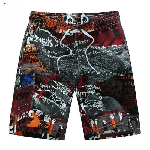 2019 Summer Hot Men Beach Shorts Quick Dry Printing Board Shorts Men Bermuda Masculina