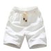 2019 Summer New Cotton Shorts Loose Men's Casual Shorts Black White Drawstring Waist Bermuda Shorts Men Plus Size 4XL 5XL