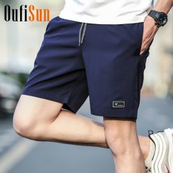 4XL Men Summer Casual Shorts Men Brand New Board Shorts 2018 WaterProof Solid Breathable Elastic Waist Fashion Casual Short Men