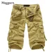 8 Colors Plus Size 29-40 New Brand Summer Camouflage Loose Cargo Shorts Men Camo Summer Short Pants Homme Cargo Shorts NO BELT