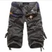 8 Colors Plus Size 29-40 New Brand Summer Camouflage Loose Cargo Shorts Men Camo Summer Short Pants Homme Cargo Shorts NO BELT