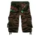 8 Colors Plus Size 29-40 New Brand Summer Camouflage Loose Cargo Shorts Men Camo Summer Short Pants Homme Cargo Shorts NO BELT