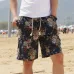 9 Color Men's Casual Beach Floral Shorts 2019 New Summer Fashion Straight Cotton Linen Bermuda Hawaiian Short Pants Male Brand