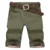 BOLUBAO Brand Men Shorts New Summer Mens Fashion Solid Color Casual Shorts Male Bermuda Shorts( No Belt)