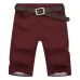 BOLUBAO Brand Men Shorts New Summer Mens Fashion Solid Color Casual Shorts Male Bermuda Shorts( No Belt)