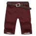 BOLUBAO Brand Men Shorts New Summer Mens Fashion Solid Color Casual Shorts Male Bermuda Shorts( No Belt)