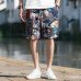 Beach Shorts Men Summer Hawaii Men linen Shorts Loose Straight Comfortable Drawstring Casual Hip Hop Homme Mens Shorts M-5XL