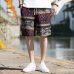 Beach Shorts Men Summer Hawaii Men linen Shorts Loose Straight Comfortable Drawstring Casual Hip Hop Homme Mens Shorts M-5XL