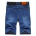 Big Size 40 42 44 46 2019 Summer New Men Business Denim Shorts Fashion Casual Stretch Slim Blue Short Jeans Male