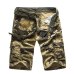 Camouflage Cargo Shorts Men 2019 New Mens Casual Shorts Male Loose Work Shorts Man Military Short Pants Plus Size 29-44 No Belt