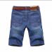 ClassDim Men's Denim Shorts Good Quality Short Jeans Men Cotton Solid Straight Short Jeans Male Blue Casual Short Jeans