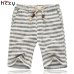 HCXY 2019 Summer Elastic Waist Men's Casual Shorts men Loose cotton Flax shorts Male Knee length Linen shorts Cool Breathable