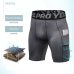 HEFLASHOR Brand New  Men Sports Gym Compression Phone Pocket Wear Under  Layer Short Pants Athletic Tights Shorts Bottoms