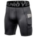 HEFLASHOR Brand New  Men Sports Gym Compression Phone Pocket Wear Under  Layer Short Pants Athletic Tights Shorts Bottoms