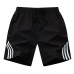 LBL Striped Shorts Men Summer Men's Sportswear Casual Boardshorts Man Zipper Pocket Breathable Mens Short Trousers New Fashion