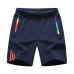 LBL Striped Shorts Men Summer Men's Sportswear Casual Boardshorts Man Zipper Pocket Breathable Mens Short Trousers New Fashion