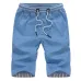 MYAZHOU 5XL Men's Summer Casual Shorts 2019 Solid Color Elastic Waist Fashion Men's Shorts 100% Cotton Brand men Clothing Shorts