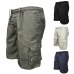 Men's Multi Pocket Cargo Shorts Casual Cotton Knee Length Military Shorts Men Loose Army Tactical Shorts Homme Summer Sweatpants