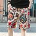 Mens Shorts Casual Shorts Men Drawstring Printed male 2019 Streetwear Summer Fashion Men Shorts Cotton Linen Beach