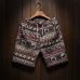 Men's beach shorts personality printing 2019 summer thin section breathable comfort casual men's linen shorts large size M-5XL