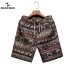 Men's beach shorts personality printing 2019 summer thin section breathable comfort casual men's linen shorts large size M-5XL