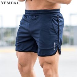 Mens shorts Calf-Length gyms Fitness Bodybuilding Casual Joggers workout Brand sporting short pants Sweatpants Sportswear