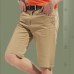 Mwxsd Brand Summer Fashion Mens Shorts Casual Cotton Slim Bermuda Masculina Beach Shorts Joggers Trousers Knee Length Shorts -38