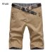 Mwxsd Brand Summer Fashion Mens Shorts Casual Cotton Slim Bermuda Masculina Beach Shorts Joggers Trousers Knee Length Shorts -38