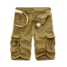 New 2019 Men Cargo Shorts Casual Loose Short Pants Camouflage Military Summer Style Knee Length Plus Size 10 Colors Shorts Men